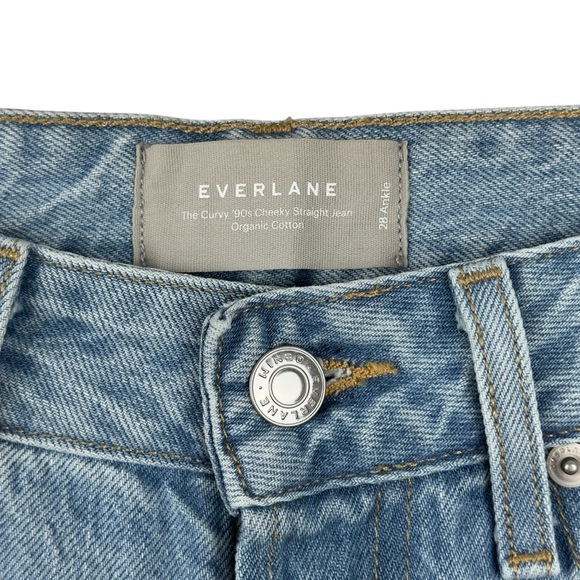 Everlane The Curvy 90S Cheeky Straight Jean Organic Cotton Crop Ankle Size 28 - Picture 6 of 16
